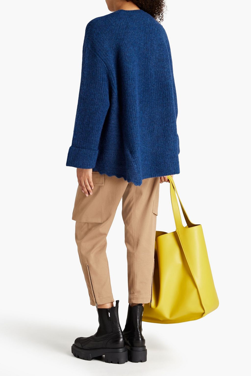3.1 PHILLIP LIM Oversized brushed ribbed-knit sweater