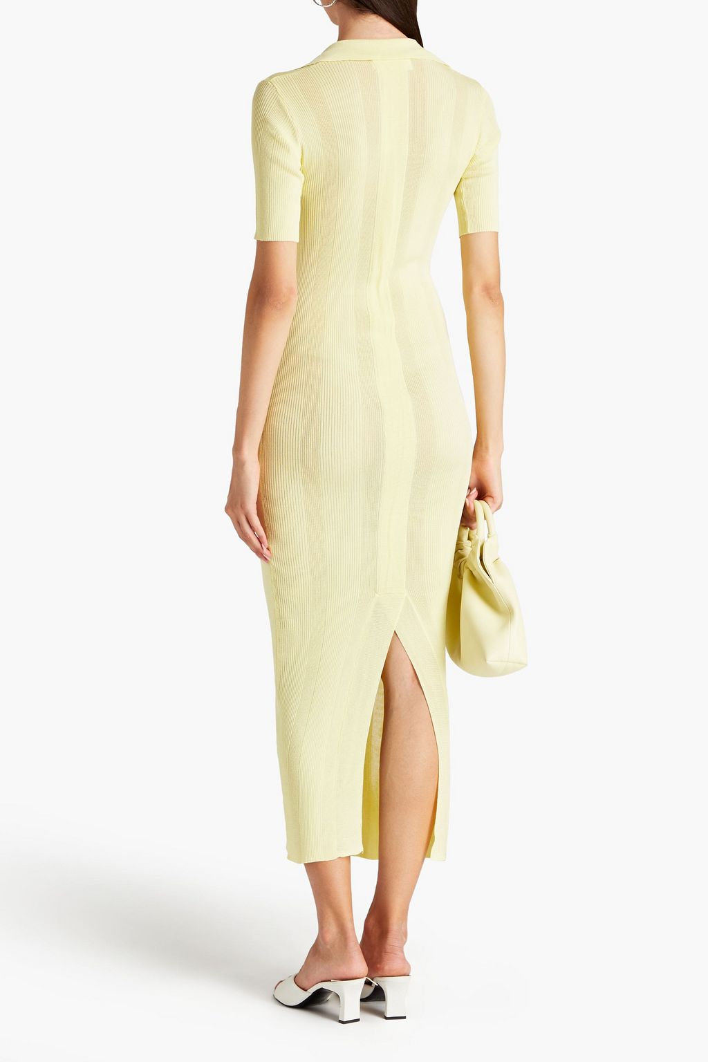 REMAIN BIRGER CHRISTENSEN リブ編みニット ミディワンピース