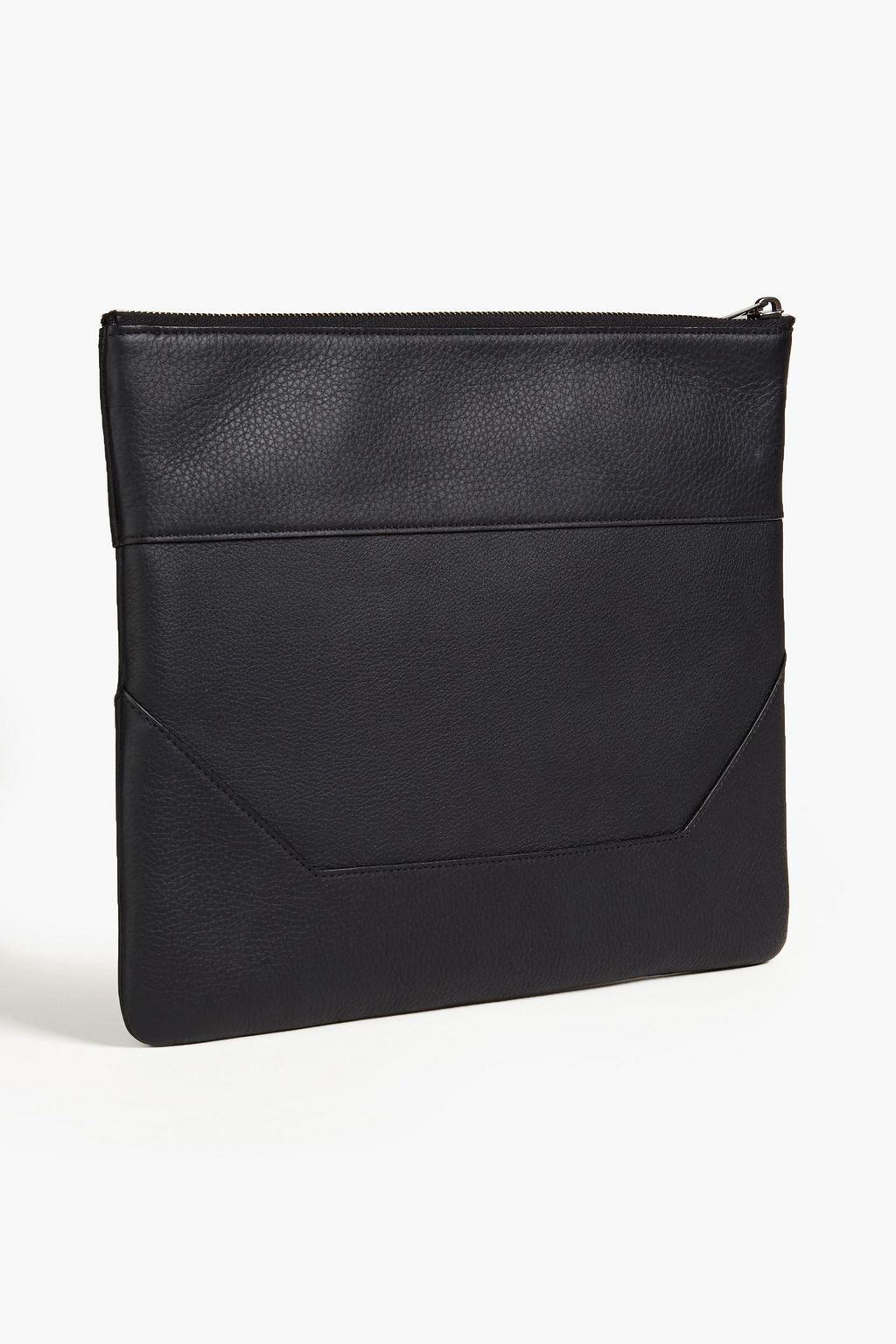BALMAIN Pebbled-leather pouch