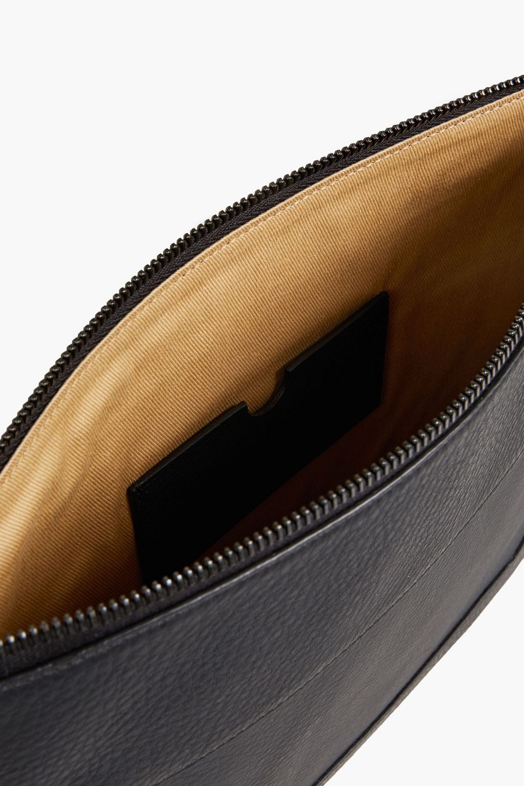 BALMAIN Pebbled-leather pouch