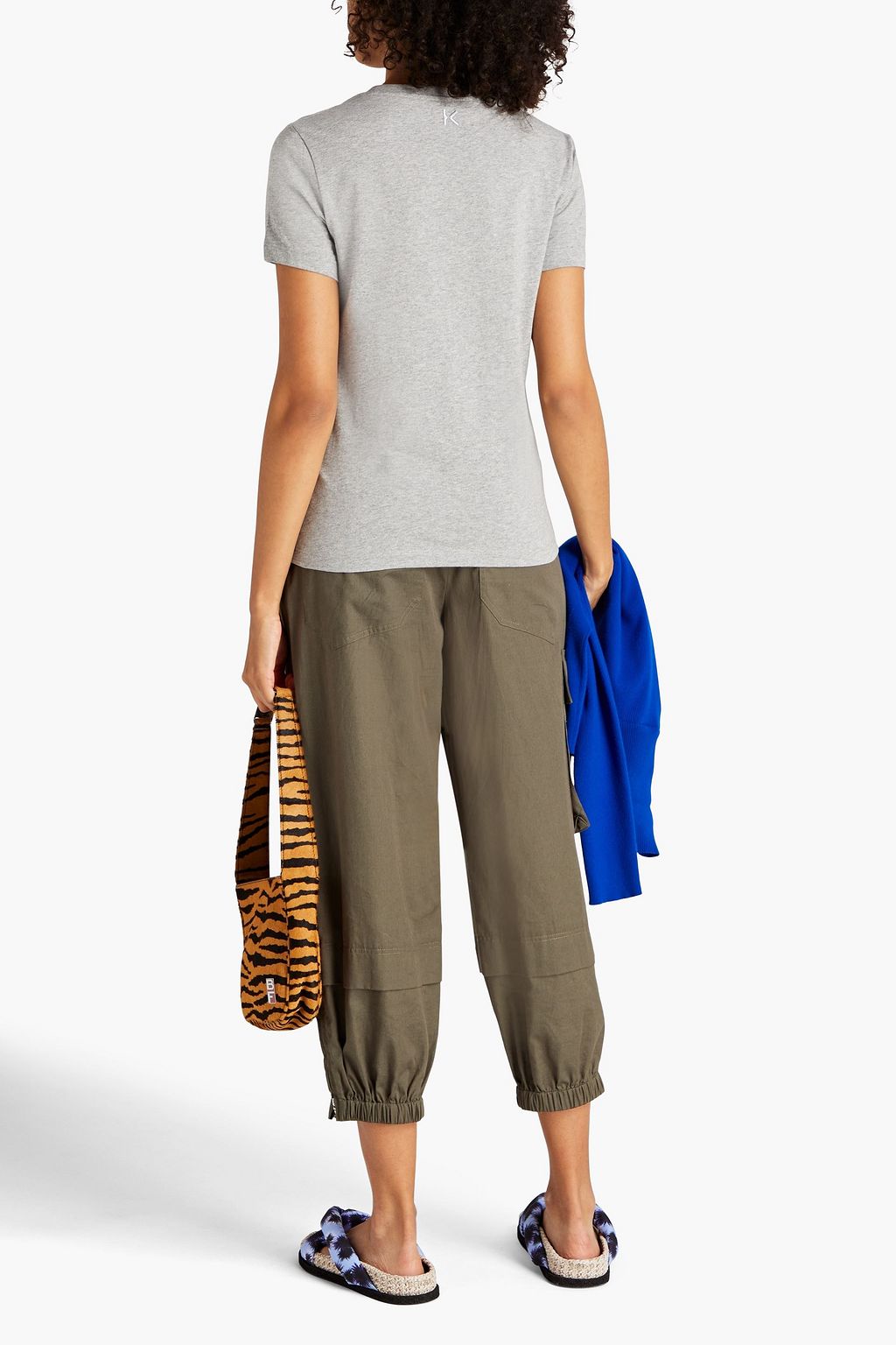 KENZO Printed cotton-jersey shorts
