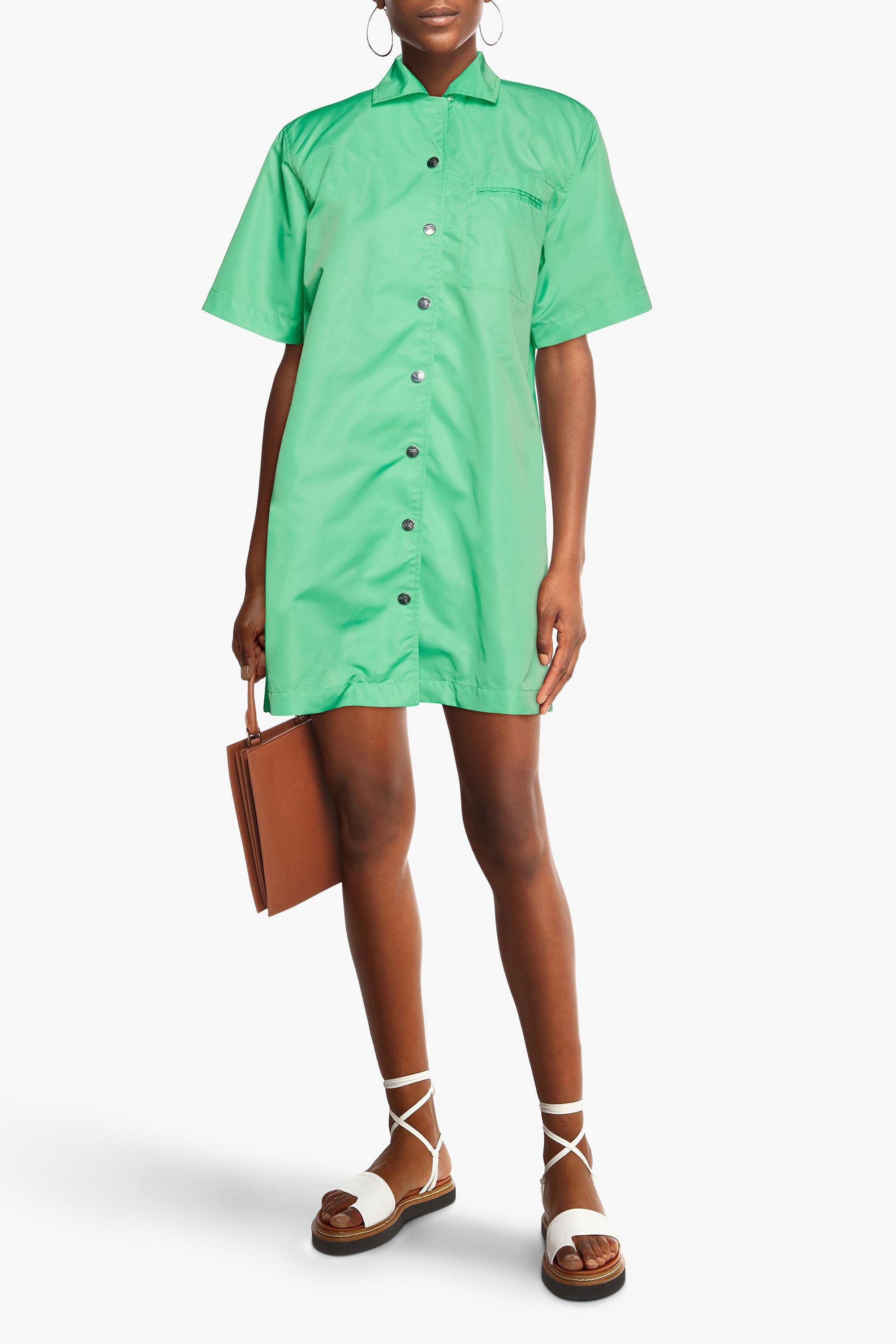 REMAIN BIRGER CHRISTENSEN Storm shell mini shirt dress
