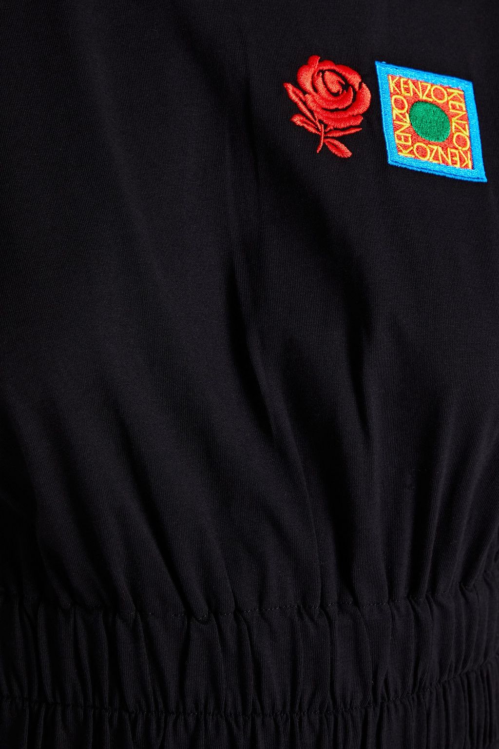 KENZO Embroidered cotton-jersey robe