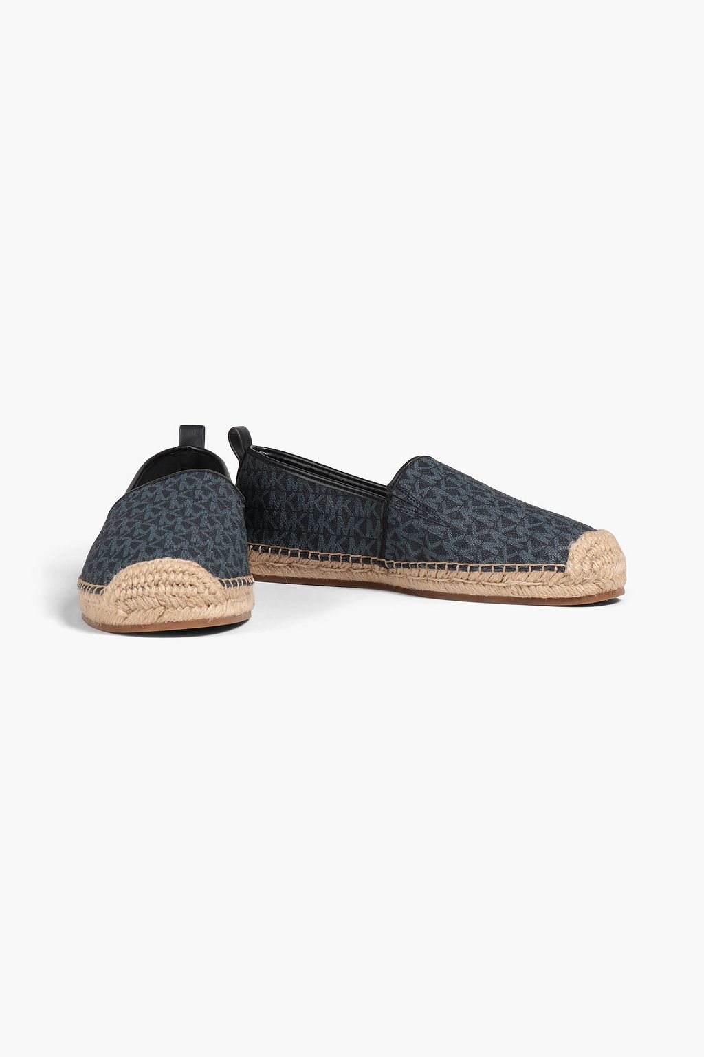 MICHAEL KORS Espadrilles aus strukturiertem Kunstleder mit Logoprint