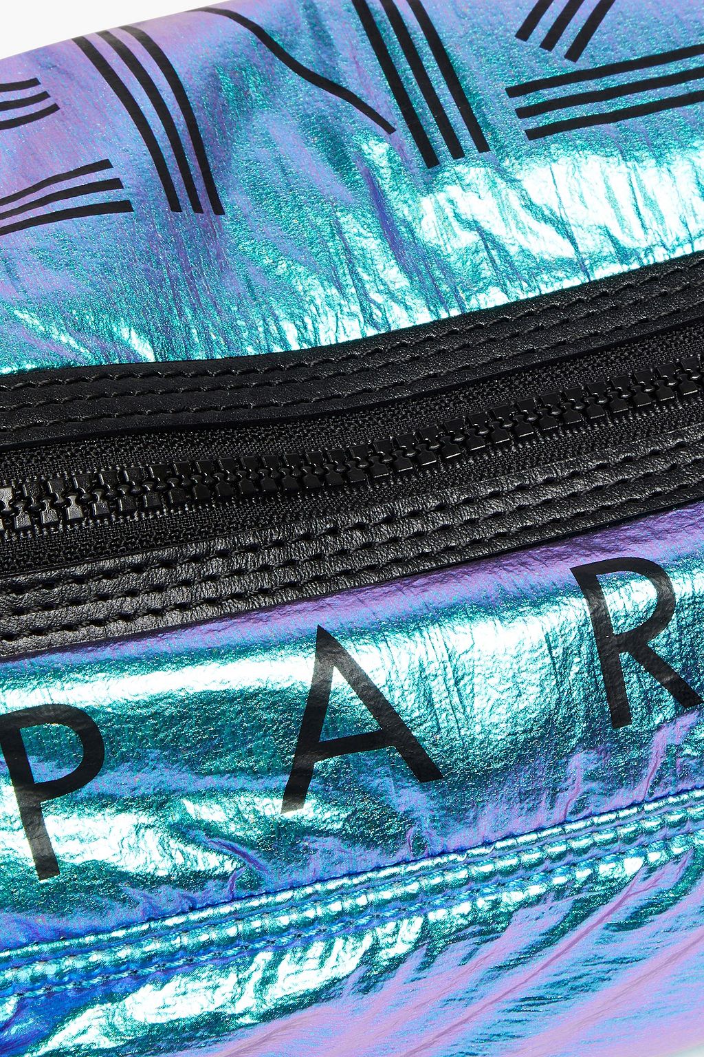 KENZO Printed iridescent shell belt bag