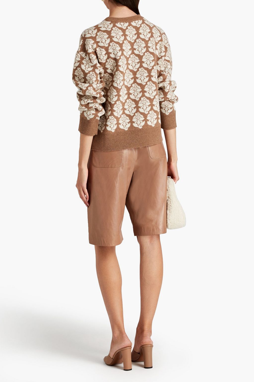 RHODE Tate jacquard-knit wool sweater