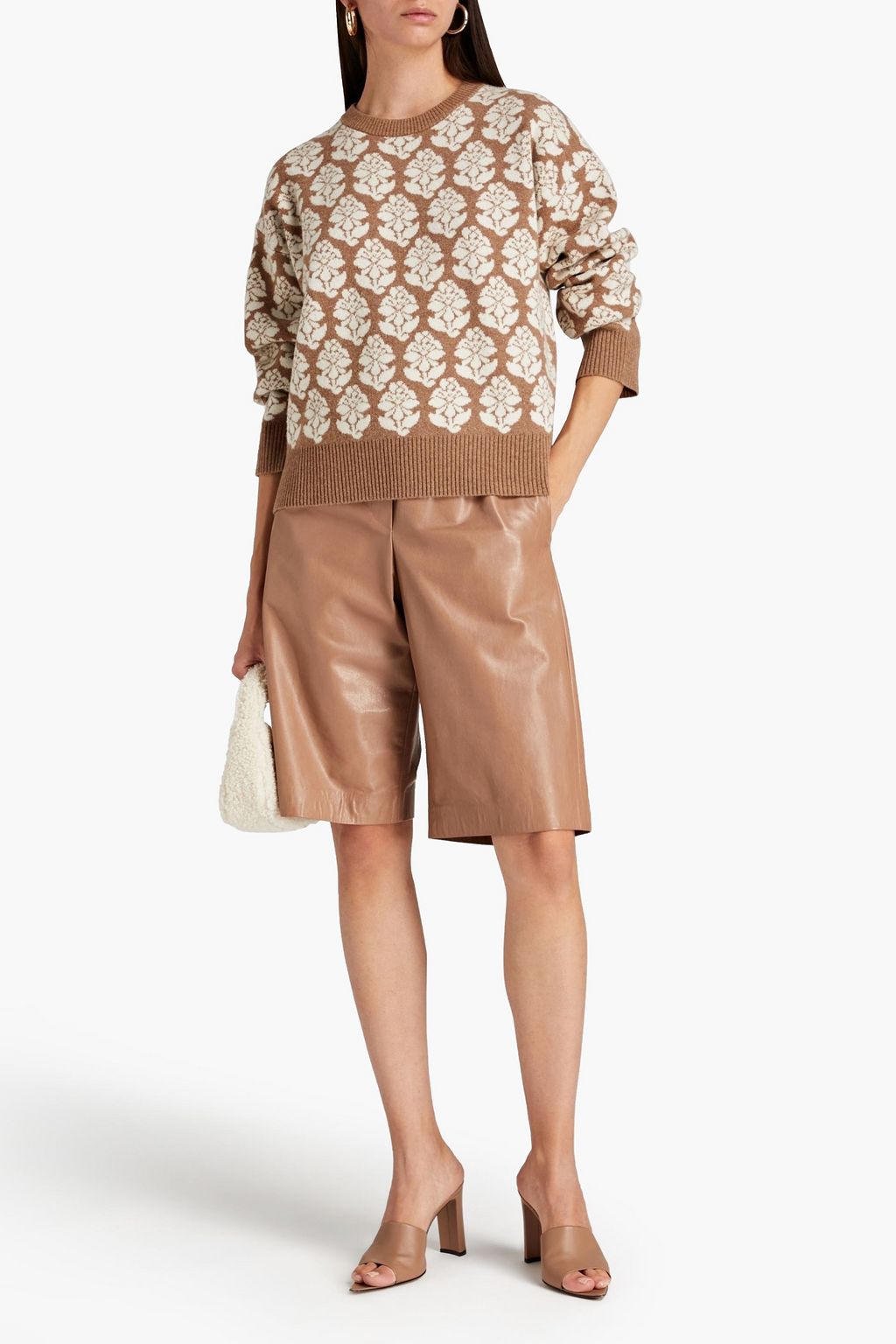 RHODE Tate jacquard-knit wool sweater