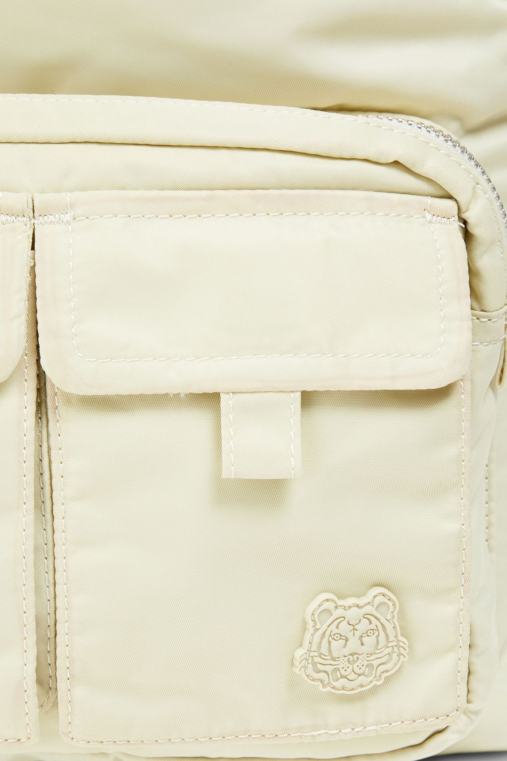 KENZO Logo-appliquéd shell backpack