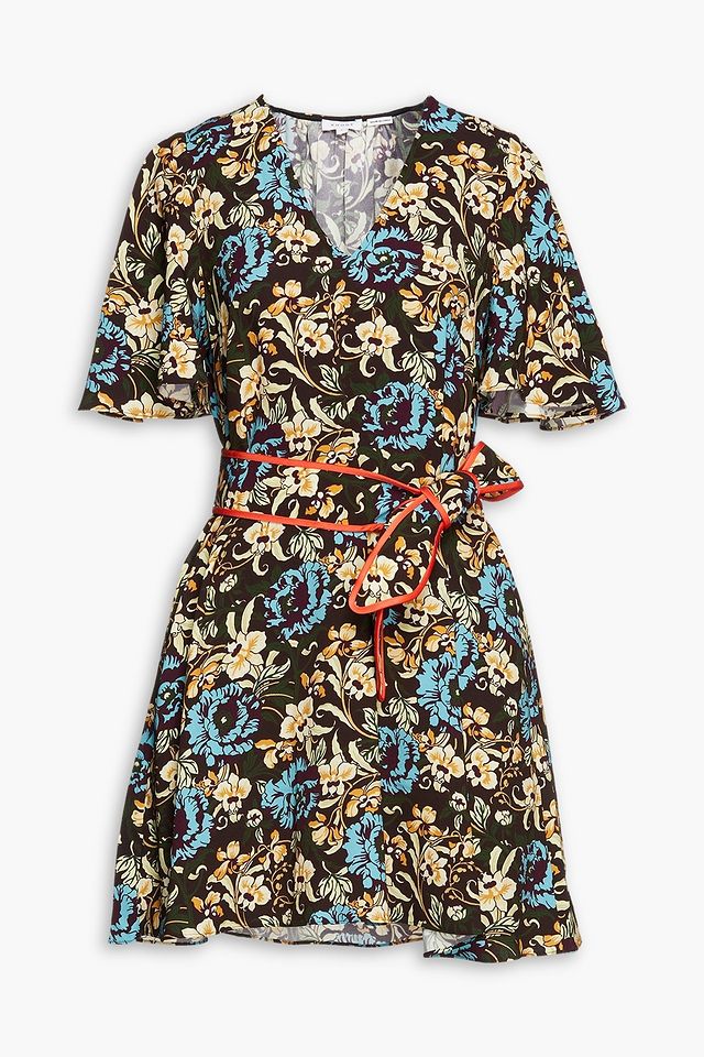 Tabitha floral-print crepe mini dress