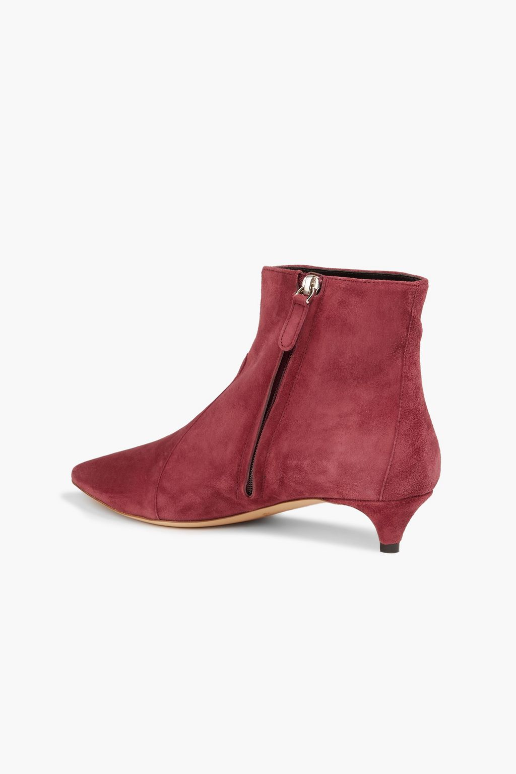 TOD'S 스터드 장식 스웨이드 앵클 부츠