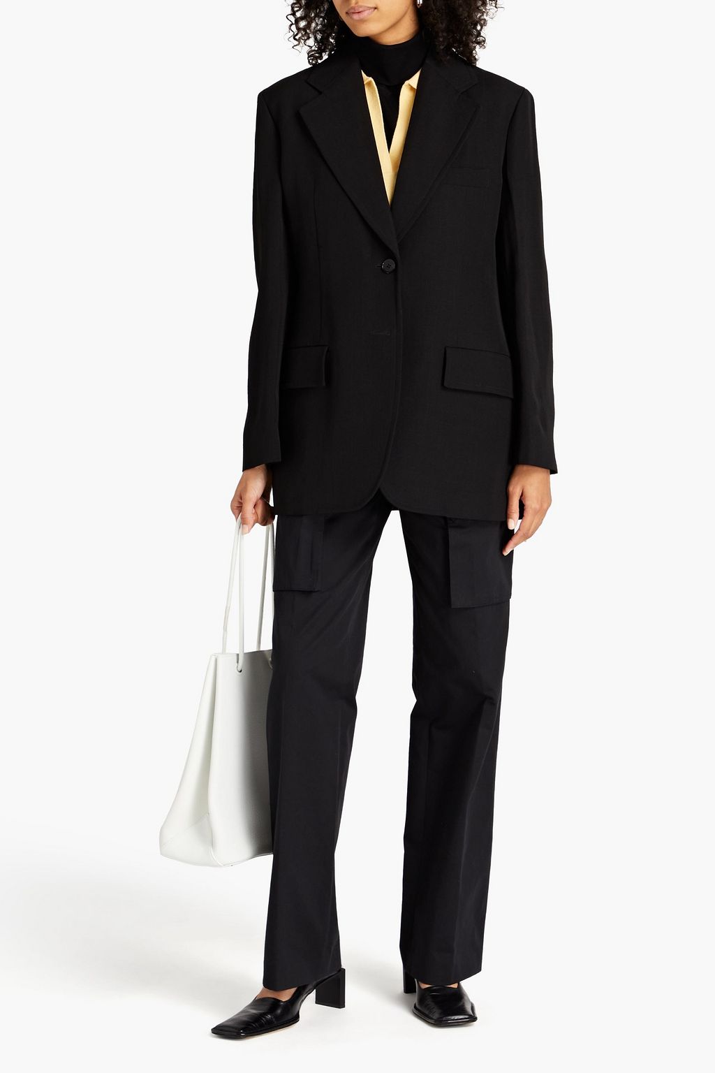 JIL SANDER 3/4 sleeve jacket blazer lilac lavender textured $1,895 coat