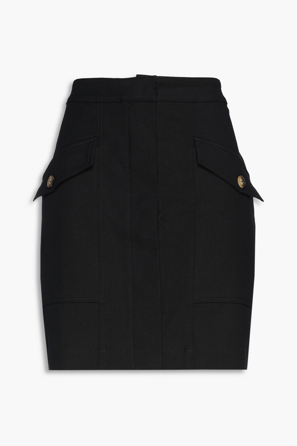Ba&sh - Cotton-blend mini skirt - Black - 1