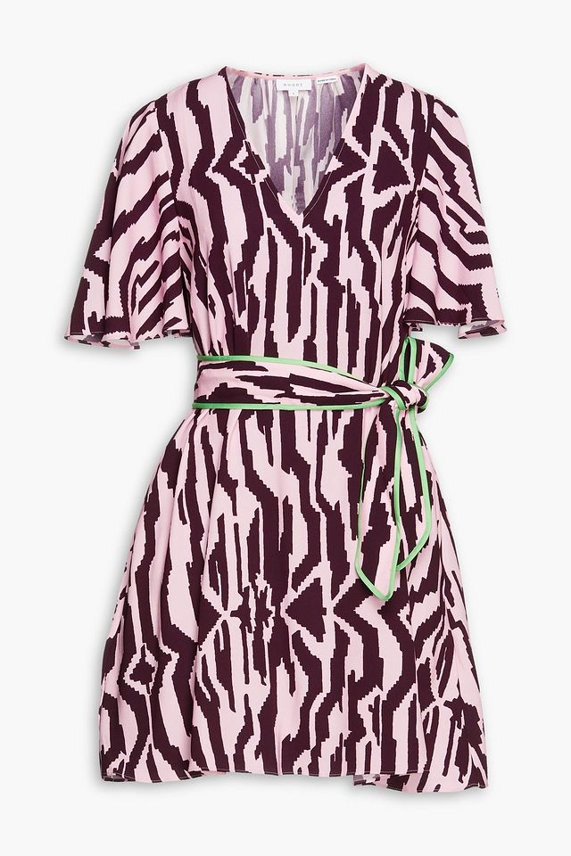 Tabitha floral-print crepe mini dress