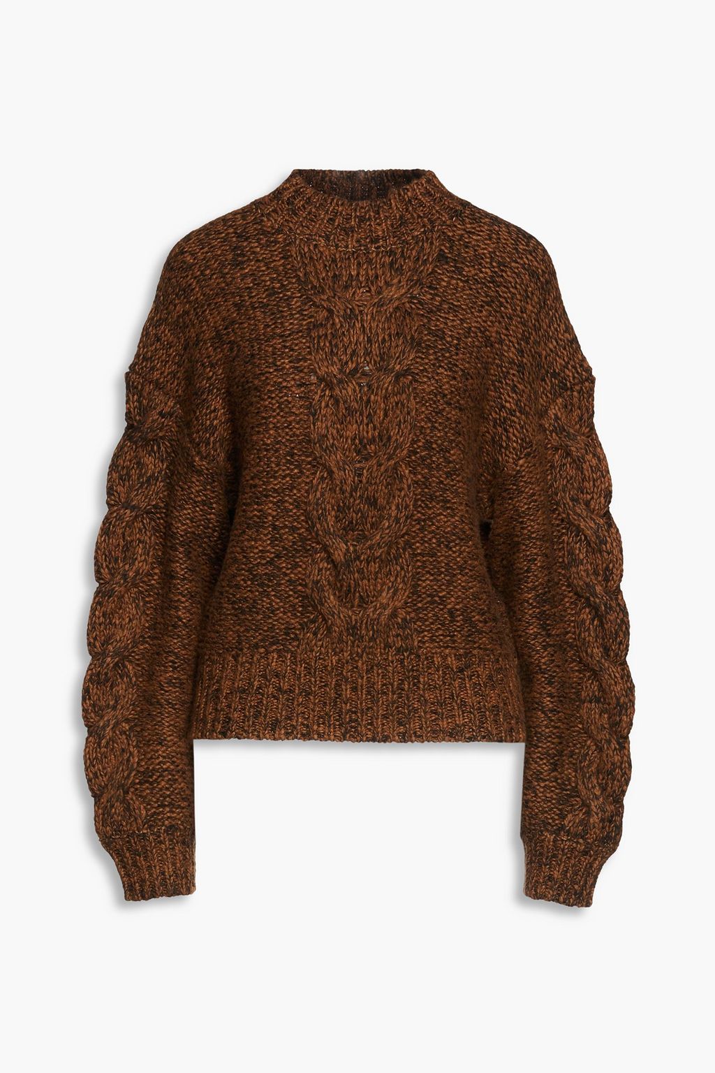 RHODE Archie mélange cable-knit sweater | THE OUTNET