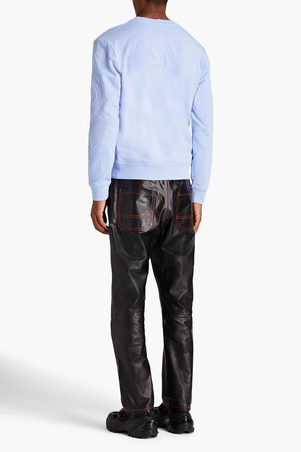 MCQ ALEXANDER MCQUEEN Embossed printed French cotton-terry sweatshirt