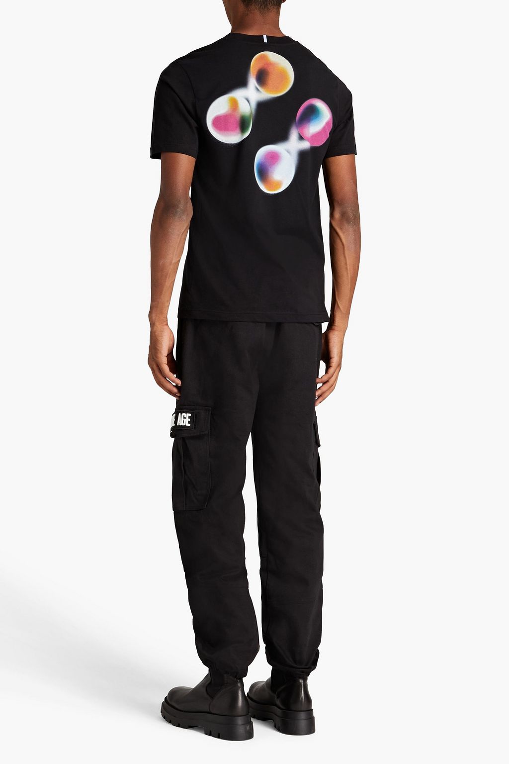 MCQ ALEXANDER MCQUEEN T-Shirt aus Baumwoll-Jersey mit Print und Applikationen