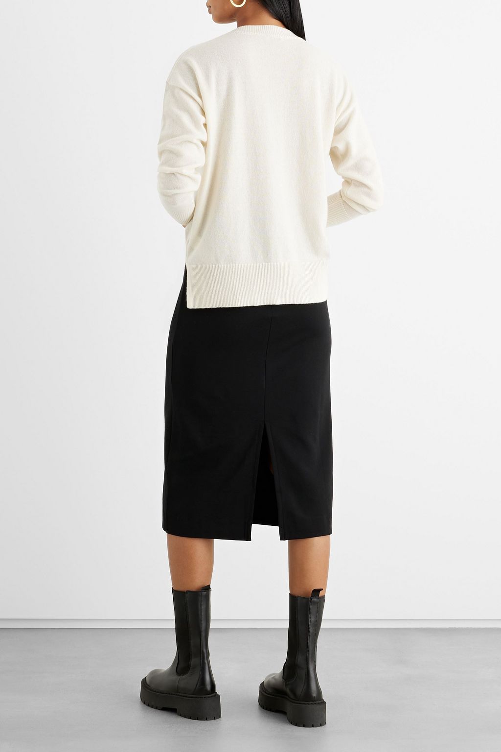 Iris \u0026 Ink - Martha Cashmere and wool-blend Sweater Neutral - S