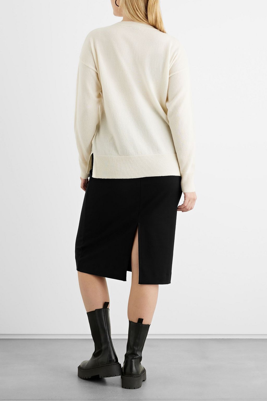 IRIS & INK Camilla stretch-knit midi skirt