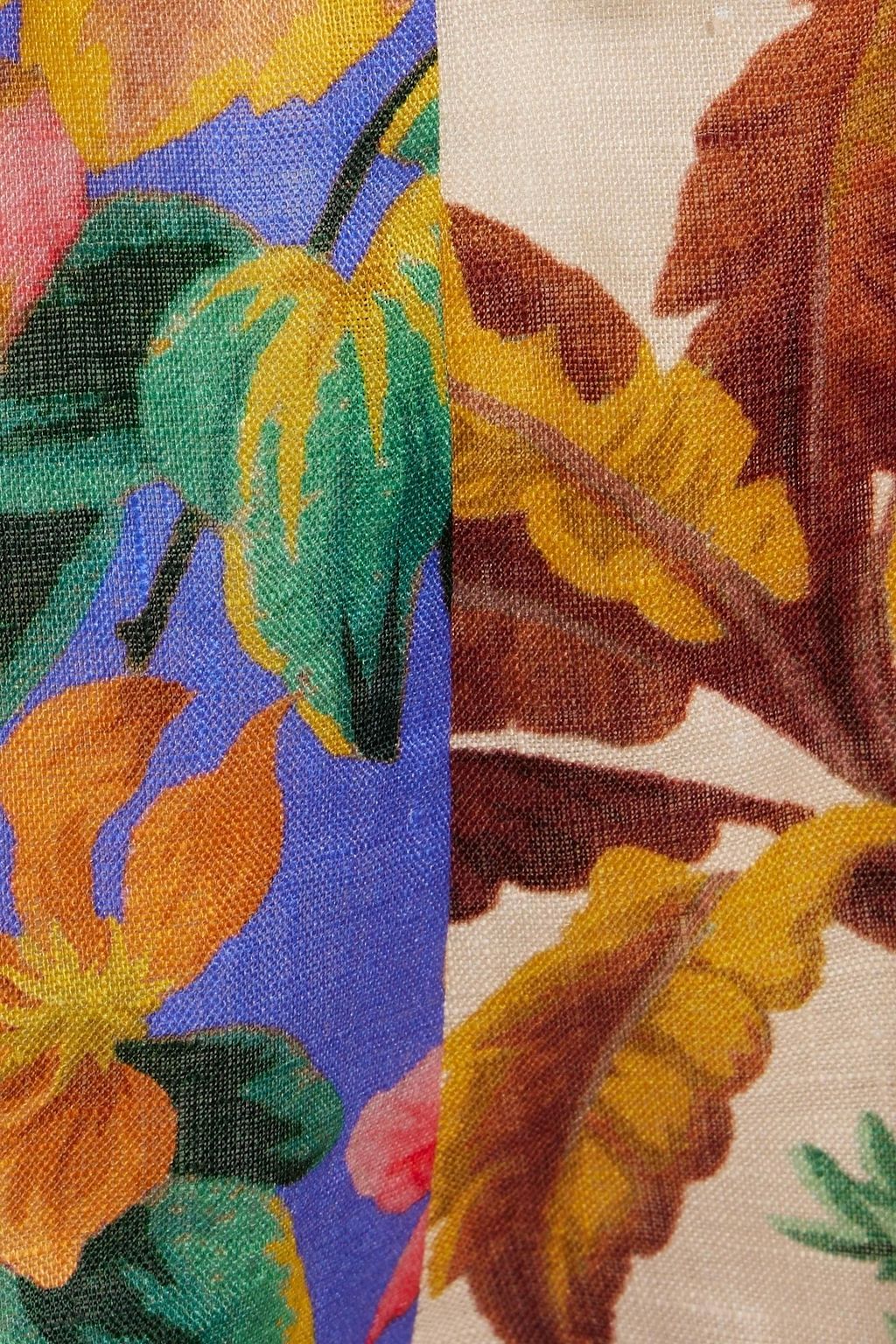 ZIMMERMANN Tropicana bedruckte Shorts aus Leinen