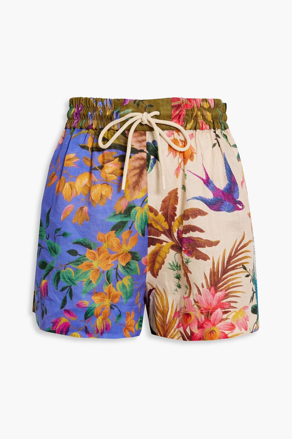 ZIMMERMANN Printed linen shorts | THE OUTNET