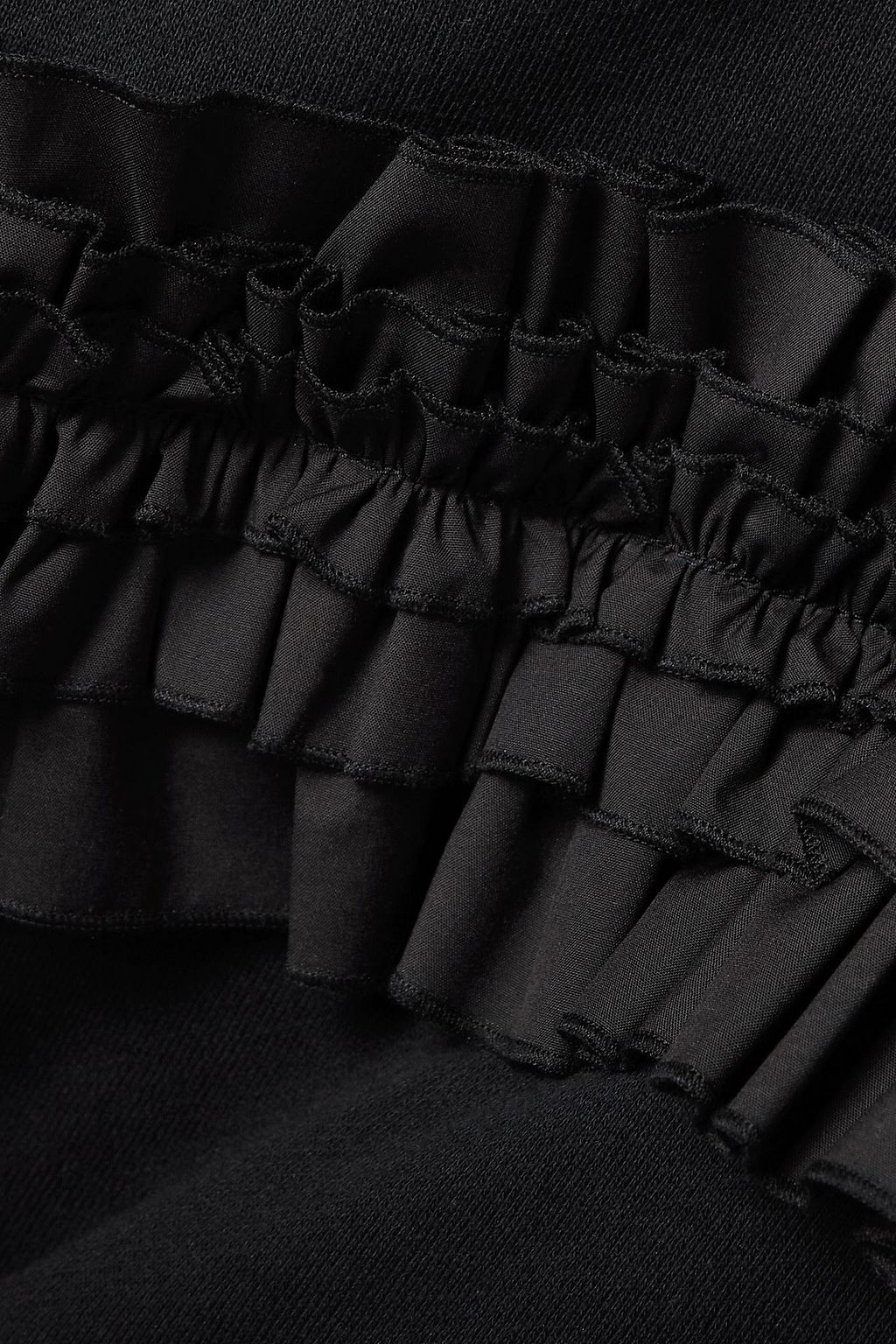 JASON WU Ruffled French-cotton terry sweatshirt