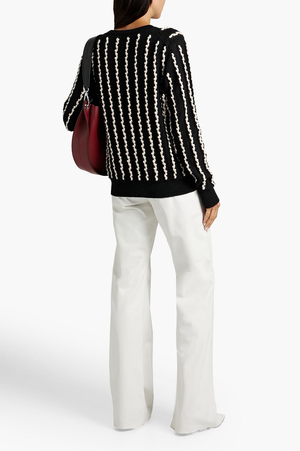 JASON WU كنزة من الكتان بلونين