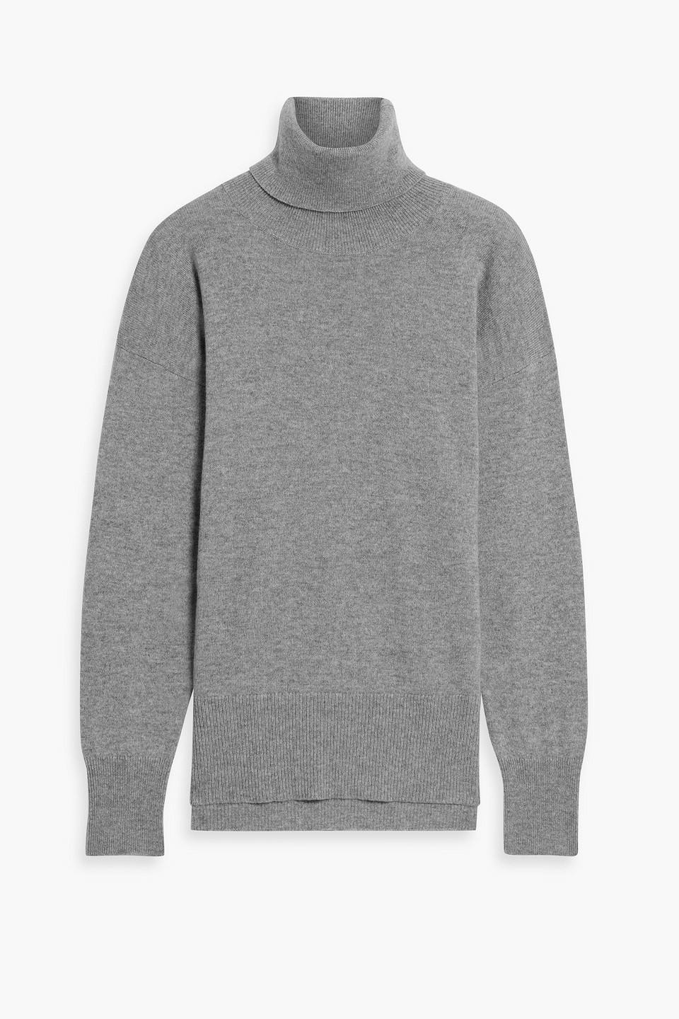Iris & Ink Millie mélange cashmere and wool-blend turtleneck sweater