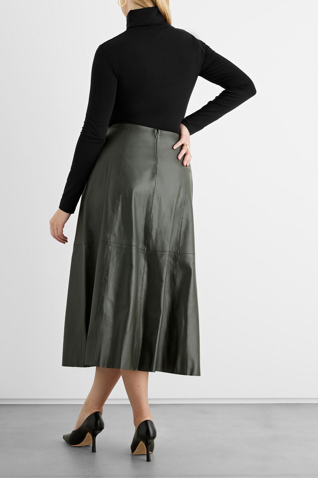 IRIS & INK Hazel stretch-Lyocell jersey turtleneck top