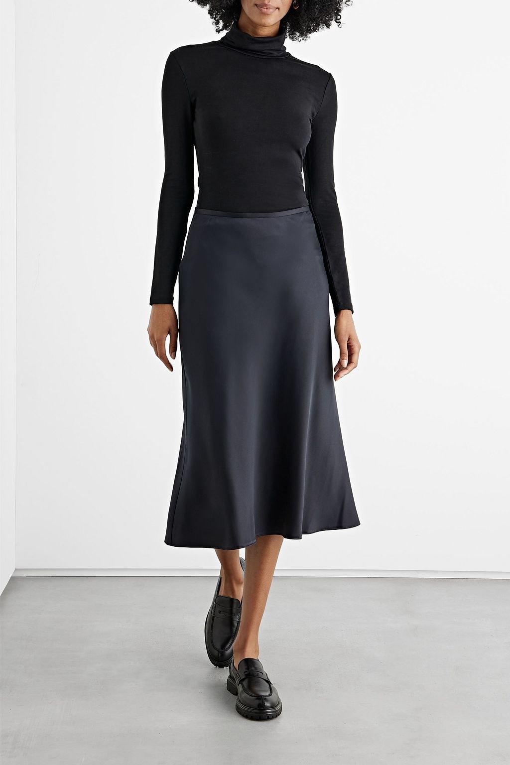 IRIS & INK Hazel stretch-Lyocell jersey turtleneck top