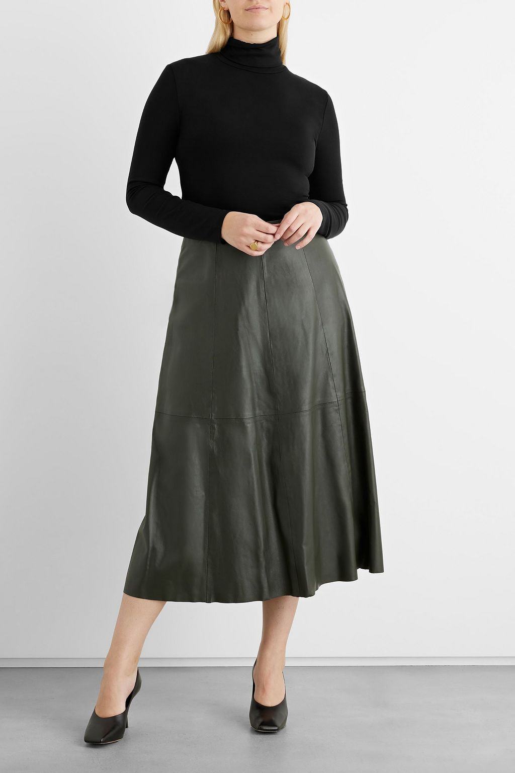 IRIS & INK Hazel stretch-Lyocell jersey turtleneck top