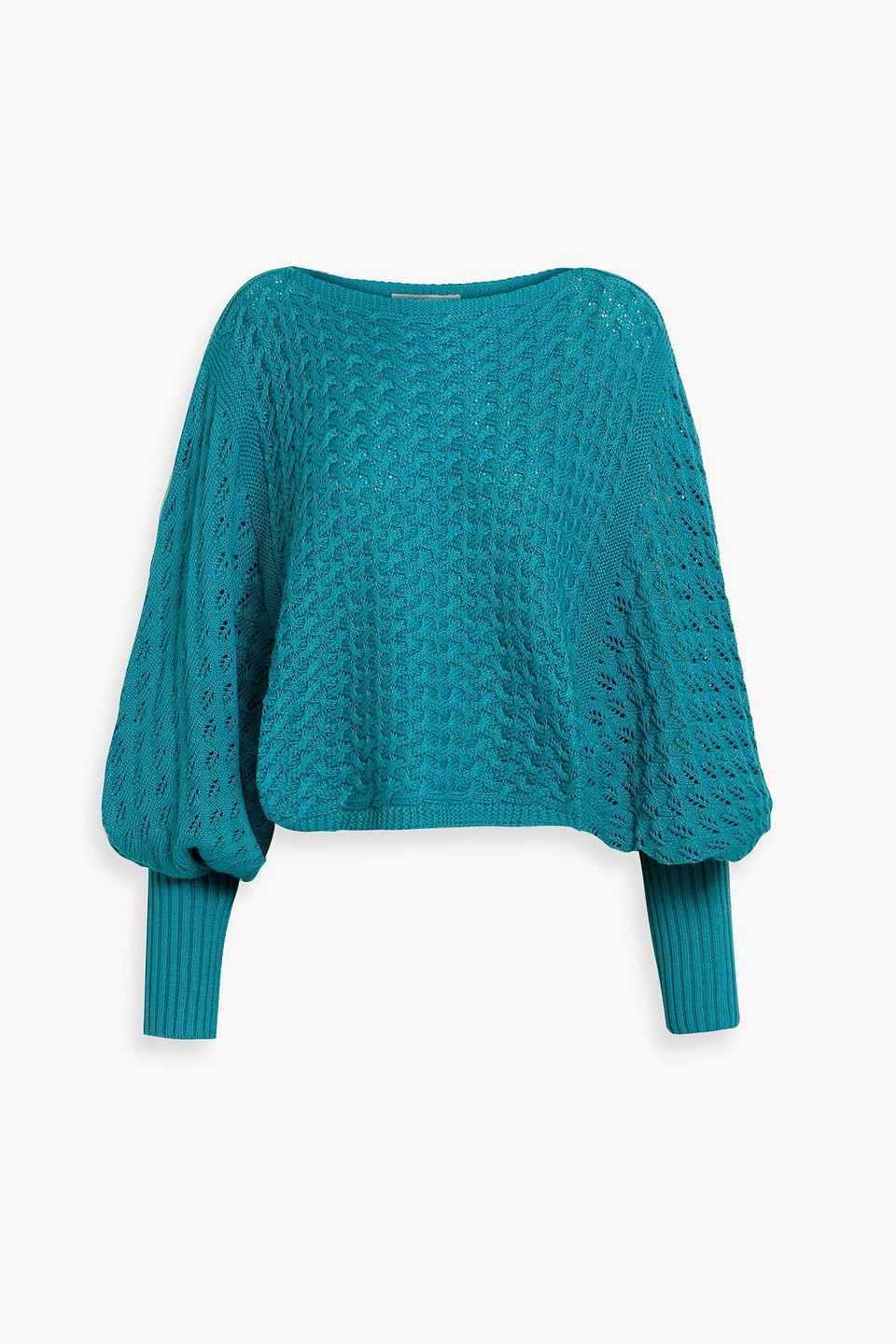 Autumn Cashmere Pointelle-knit cotton sweater