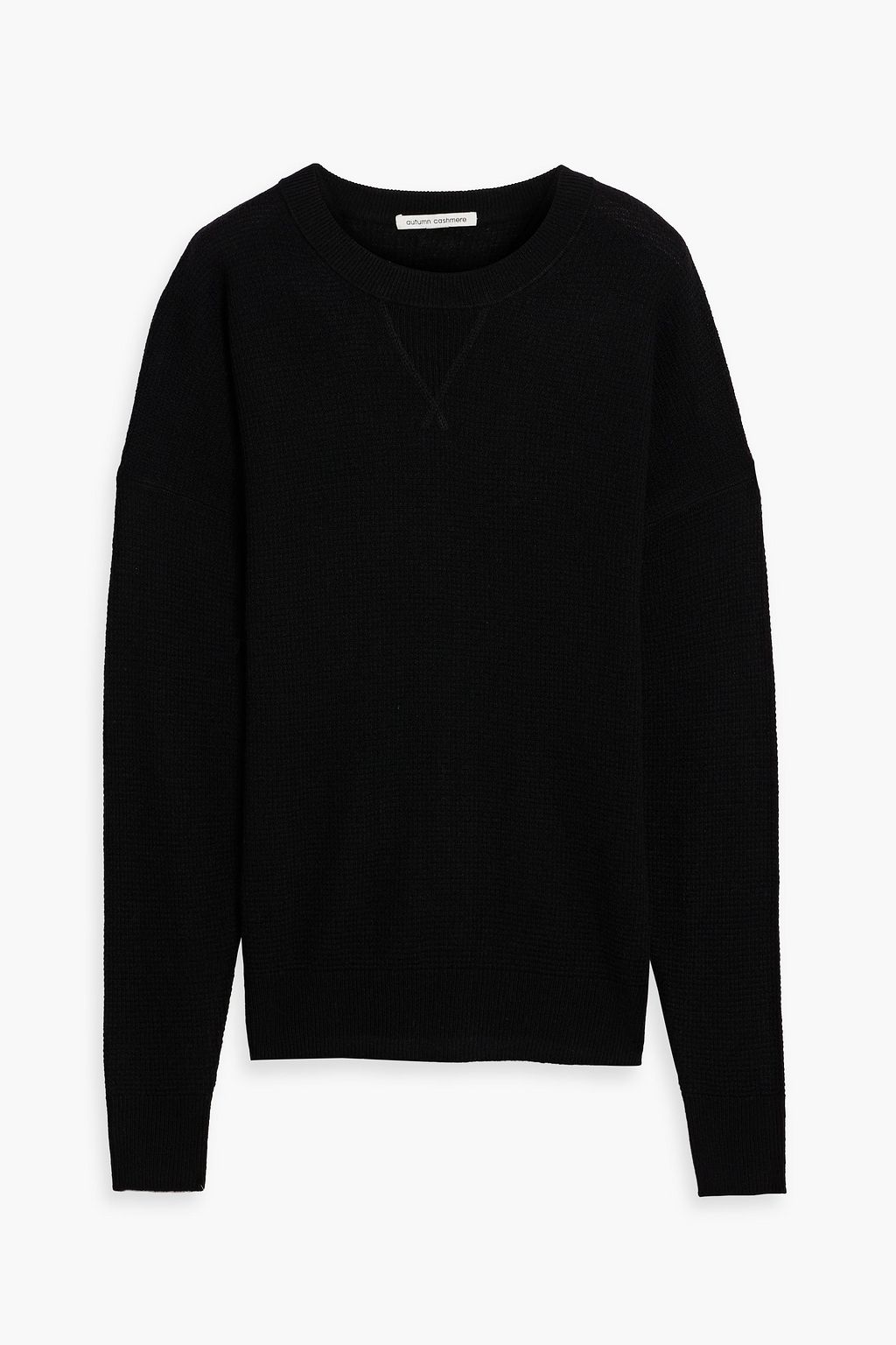 AUTUMN CASHMERE Waffle-knit cashmere sweater