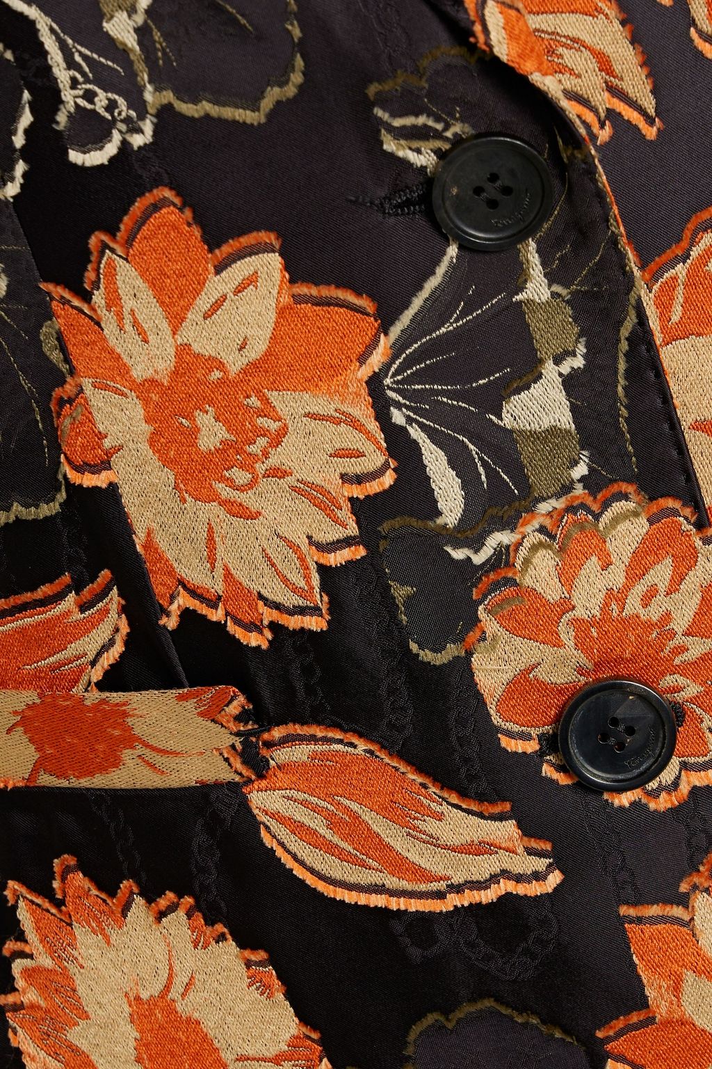 FERRAGAMO Floral-jacquard blazer