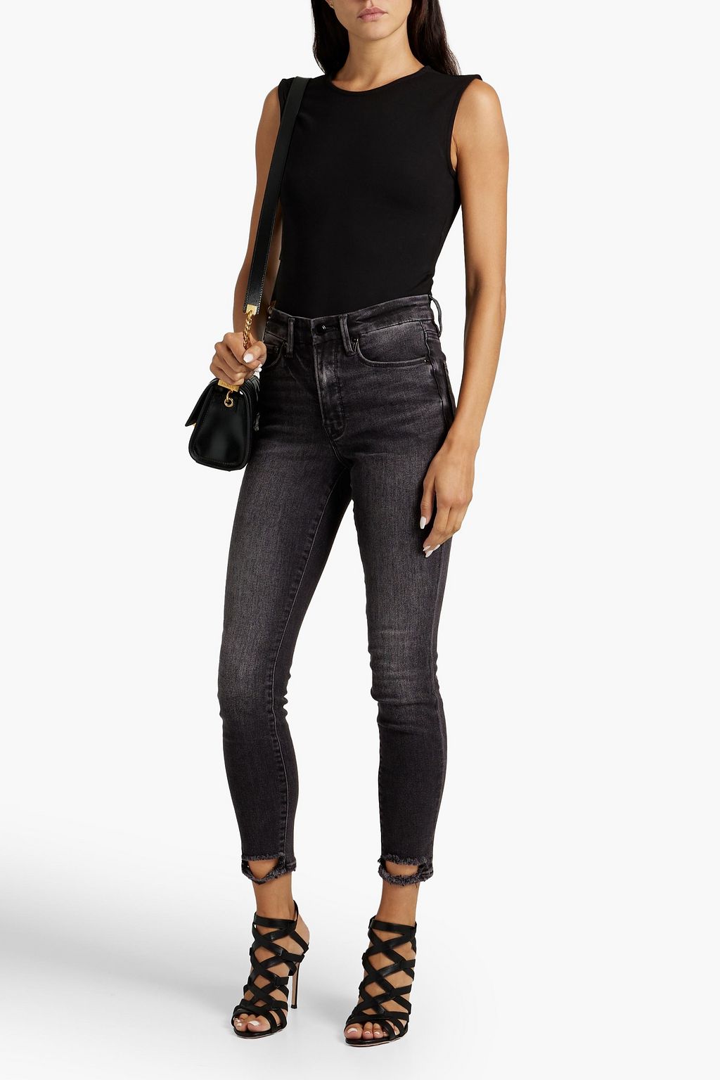 GOOD AMERICAN Good Legs high-rise skinny jeans
