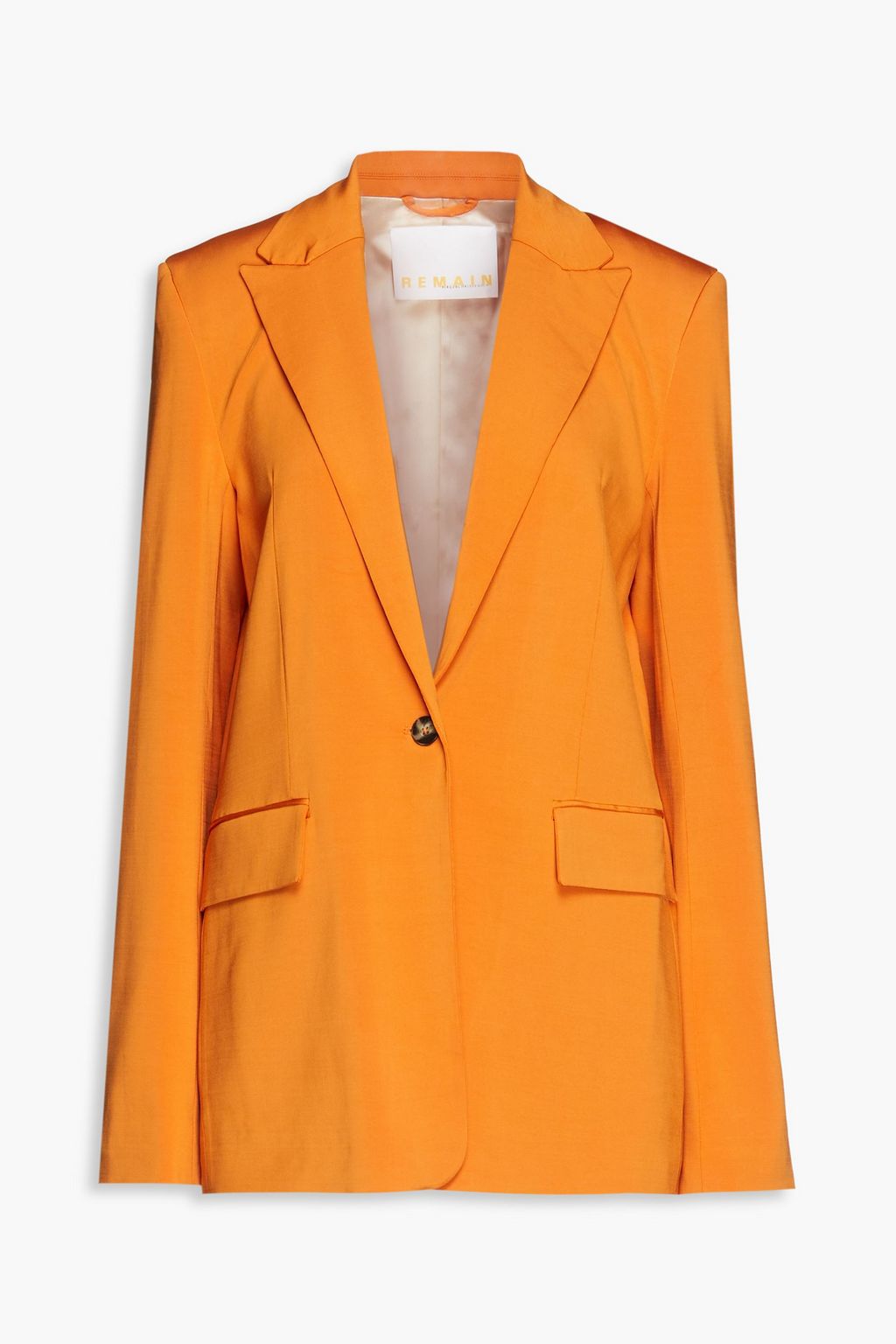 Orange Balgin satin-jersey blazer 