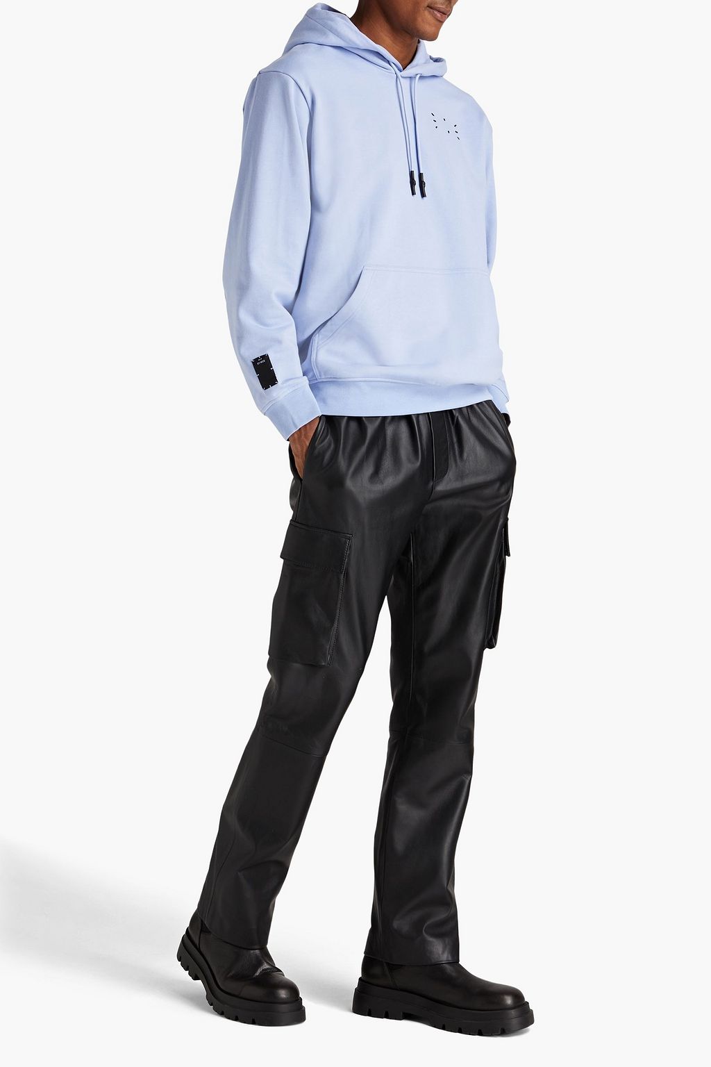 MCQ ALEXANDER MCQUEEN Printed French cotton-terry hoodie