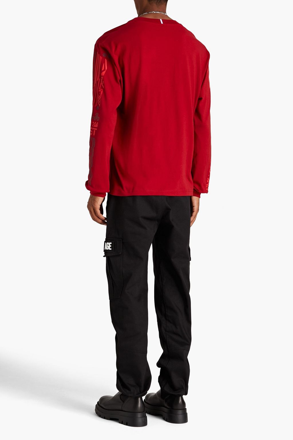 MCQ ALEXANDER MCQUEEN Appliquéd printed cotton-jersey T-shirt