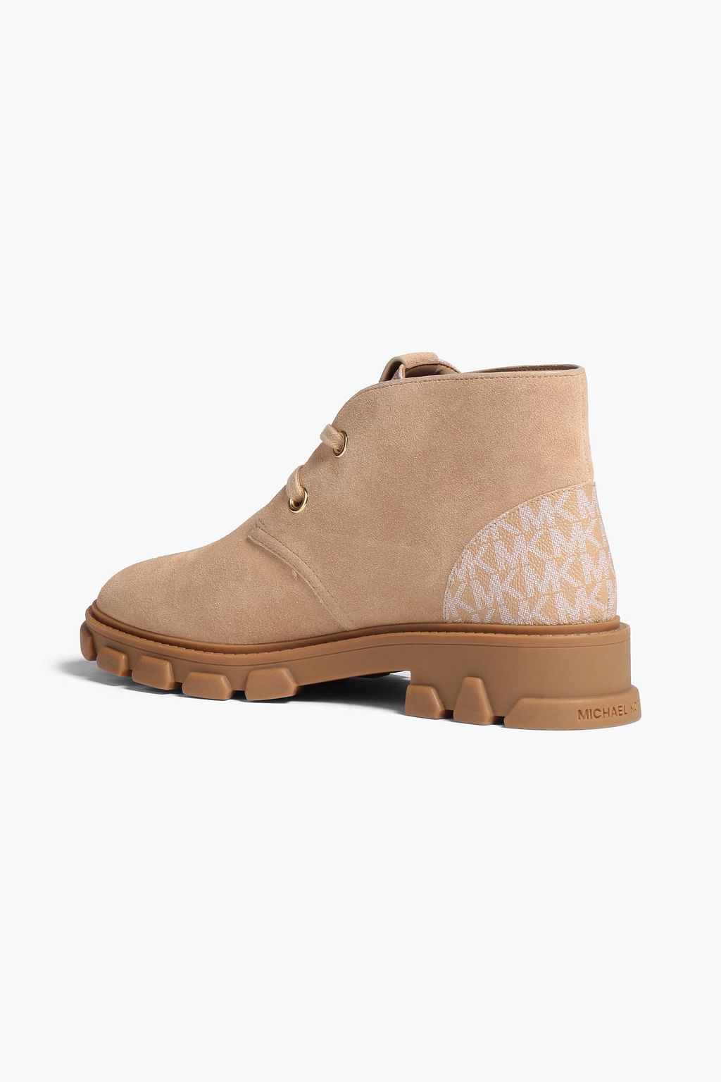 MICHAEL MICHAEL KORS Cyrus logo-print suede ankle boots