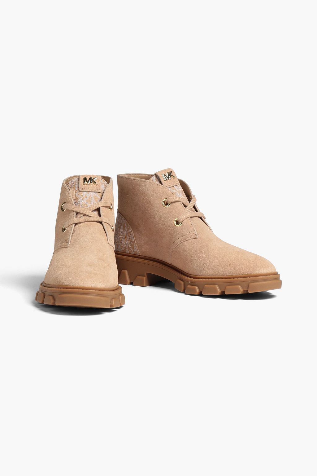 MICHAEL MICHAEL KORS Cyrus logo-print suede ankle boots