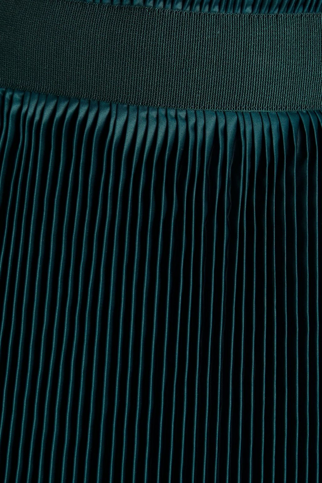 JIL SANDER Pleated satin midi skirt