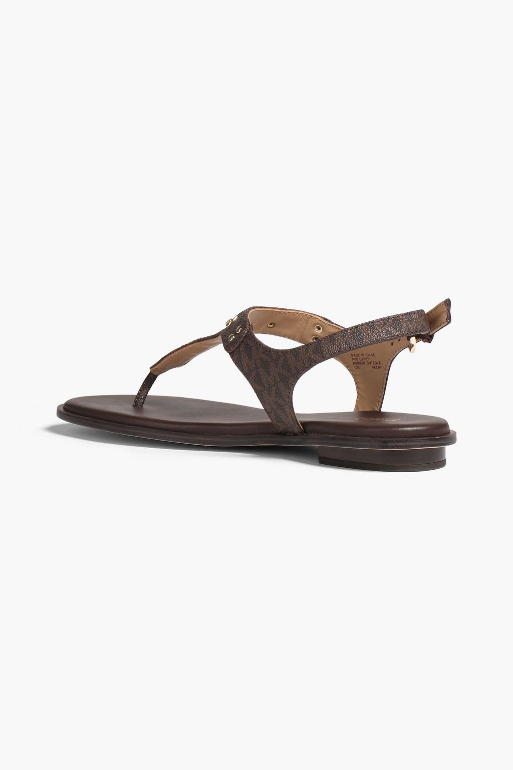 MICHAEL MICHAEL KORS Logo-print faux textured-leather sandals