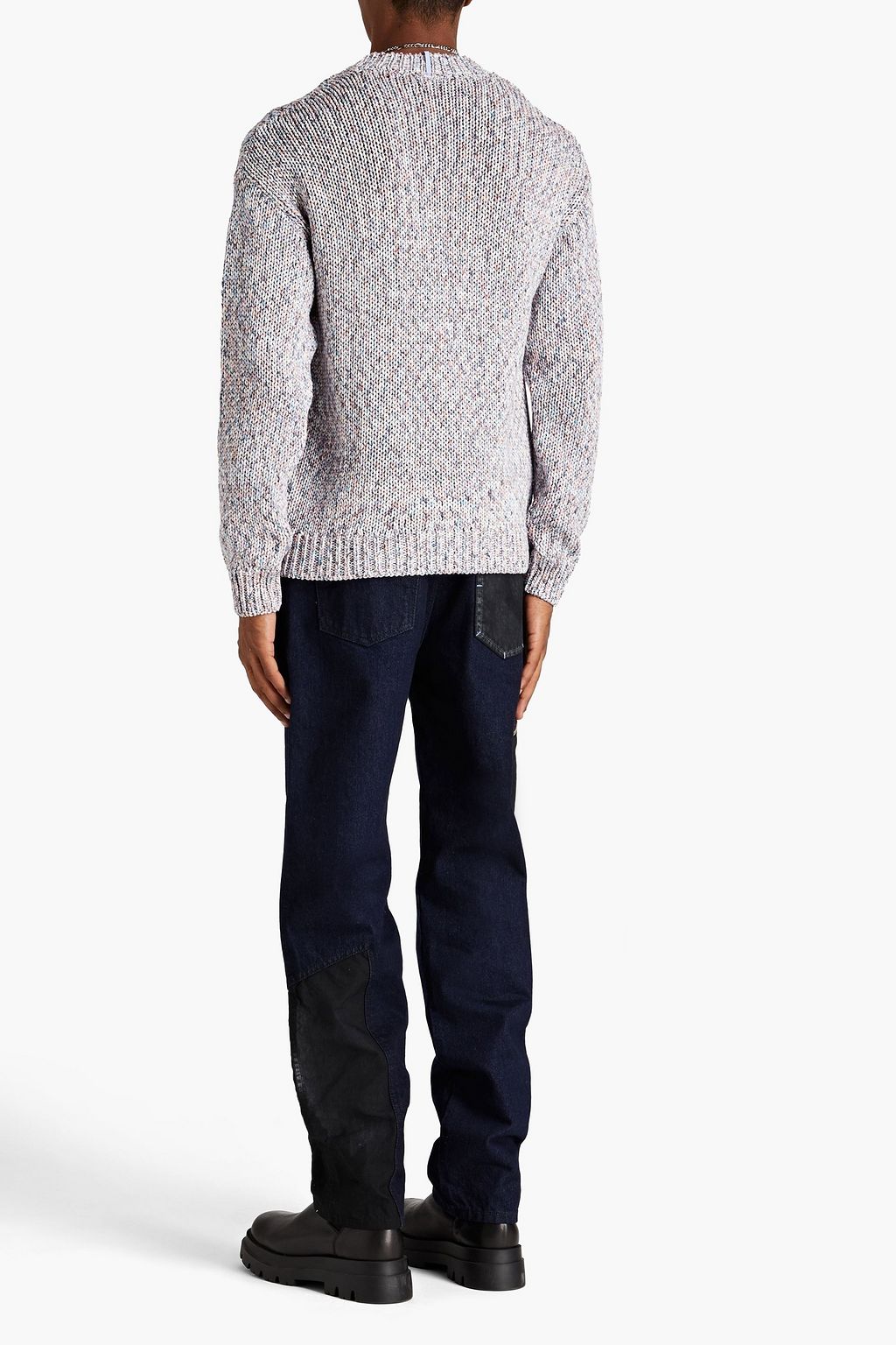 MCQ ALEXANDER MCQUEEN Jeans aus Denim mit schmalem Bein und Canvasbesatz