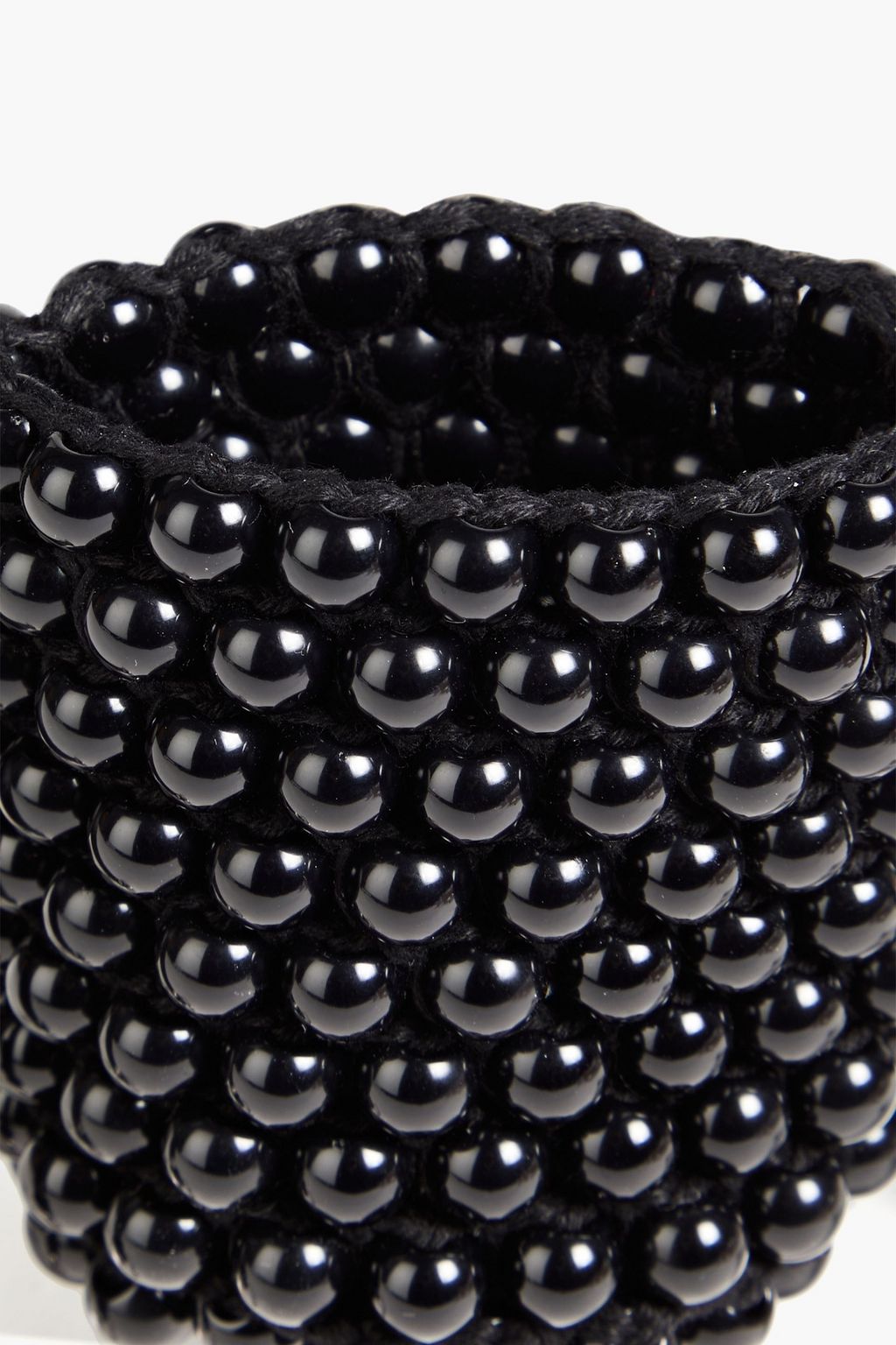 JIL SANDER Beaded crochet bucket bag