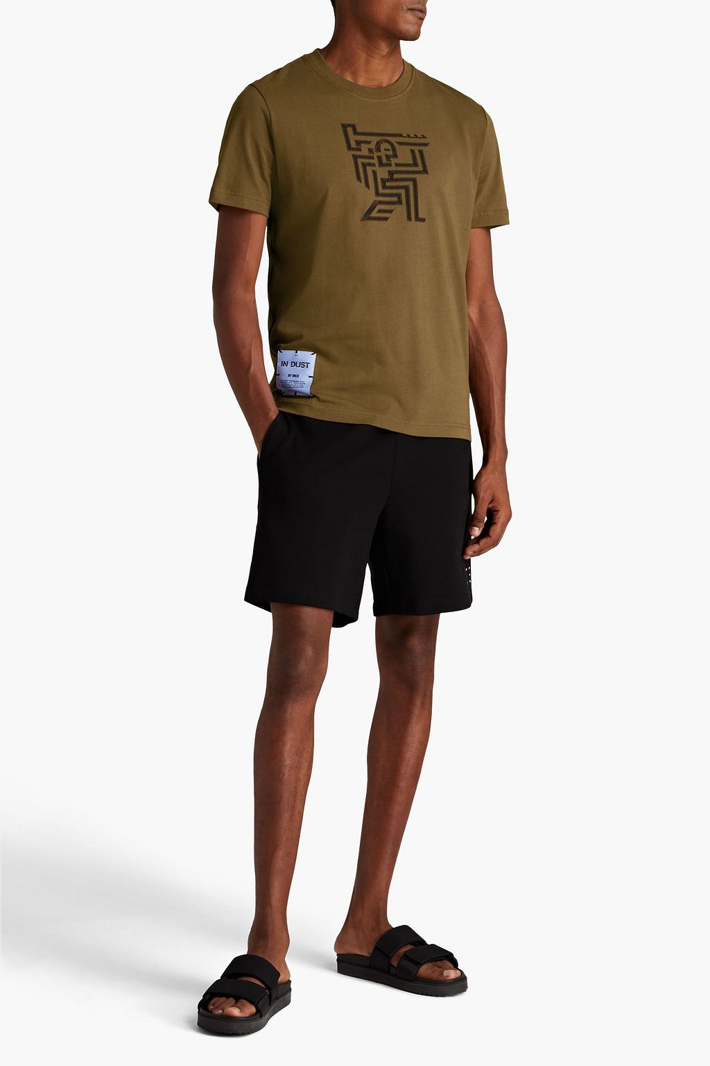 MCQ ALEXANDER MCQUEEN Appliquéd printed cotton-jersey T-shirt