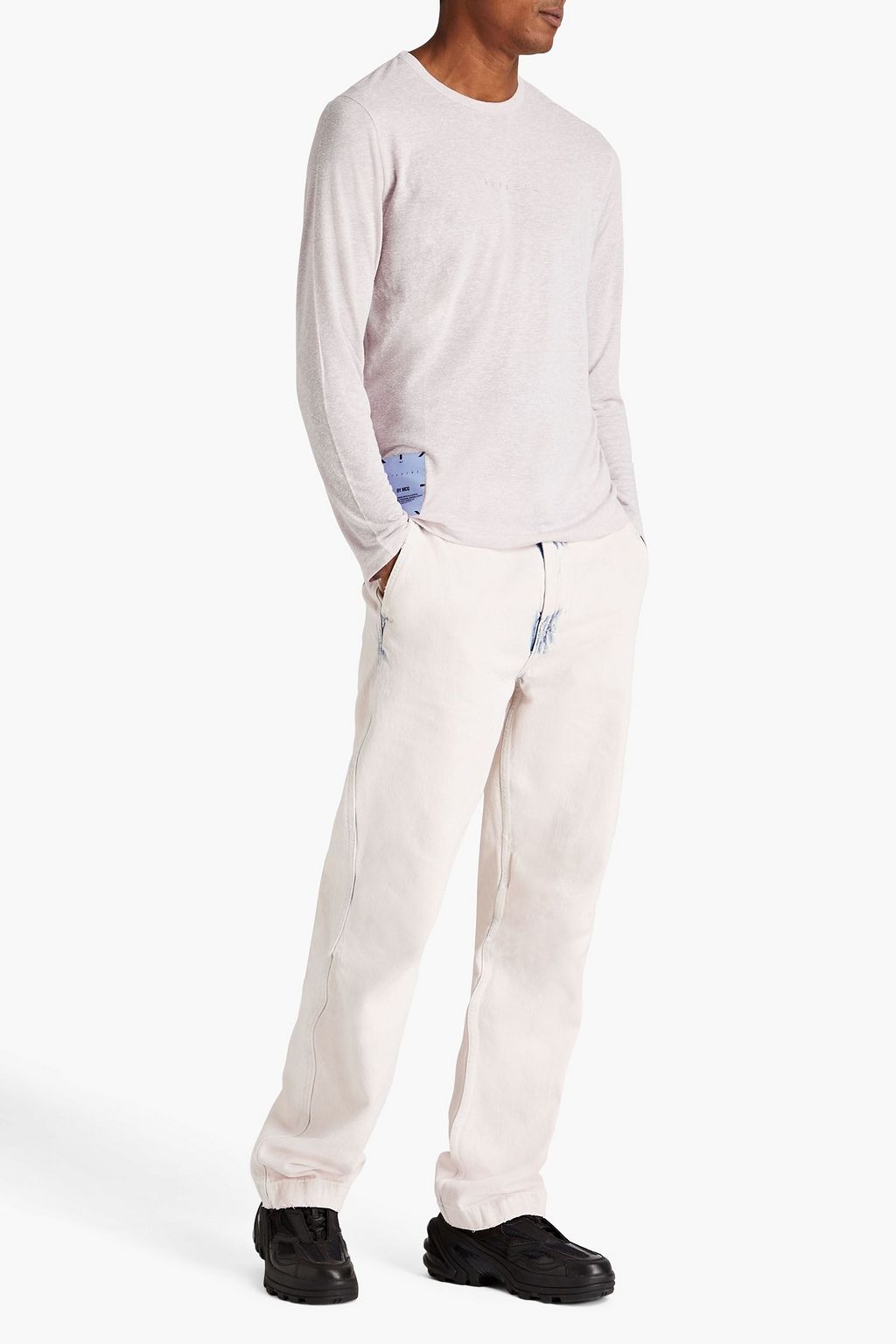 MCQ ALEXANDER MCQUEEN Appliquéd printed slub jersey T-shirt