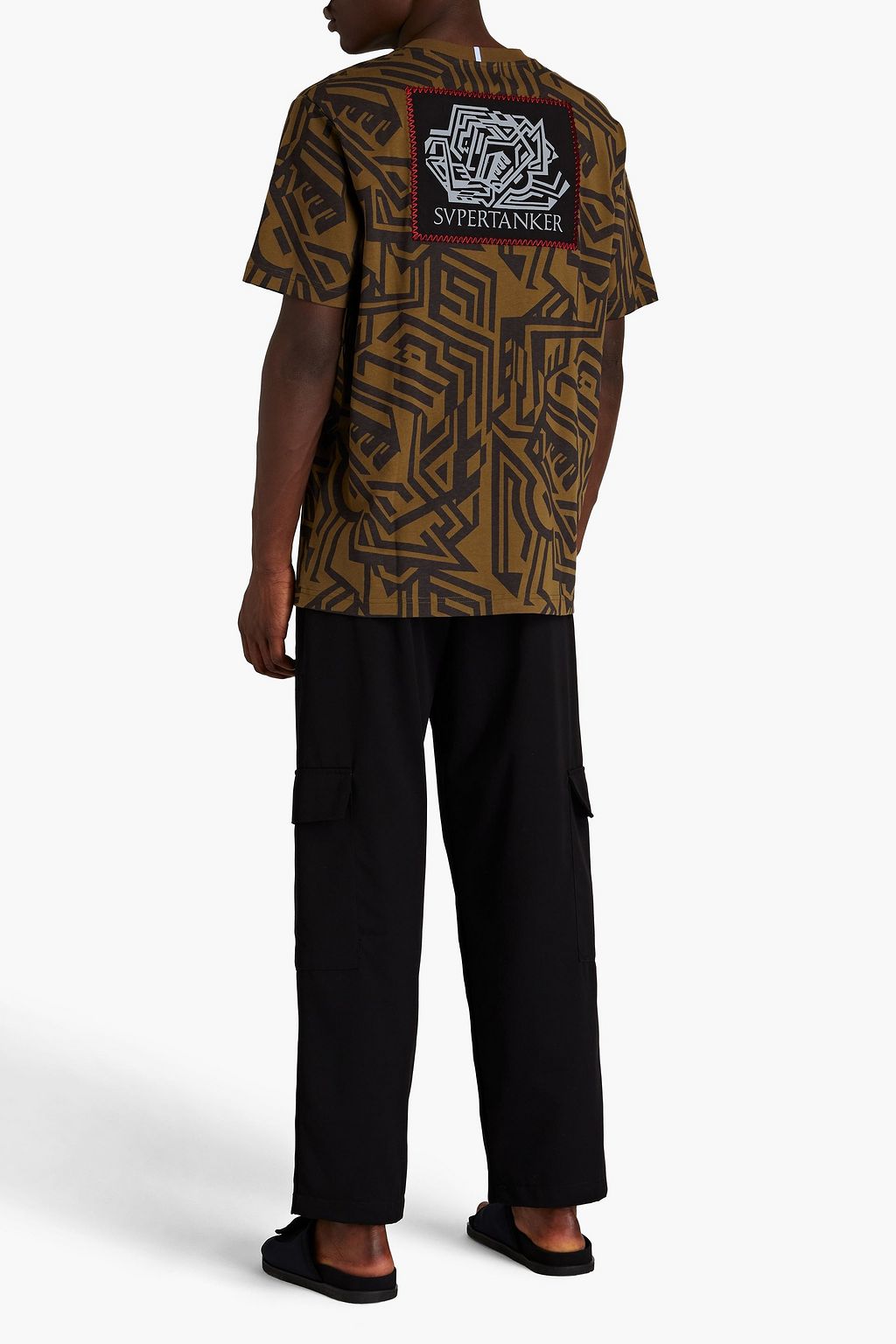 MCQ ALEXANDER MCQUEEN T-Shirt aus Baumwoll-Jersey mit Print und Applikationen