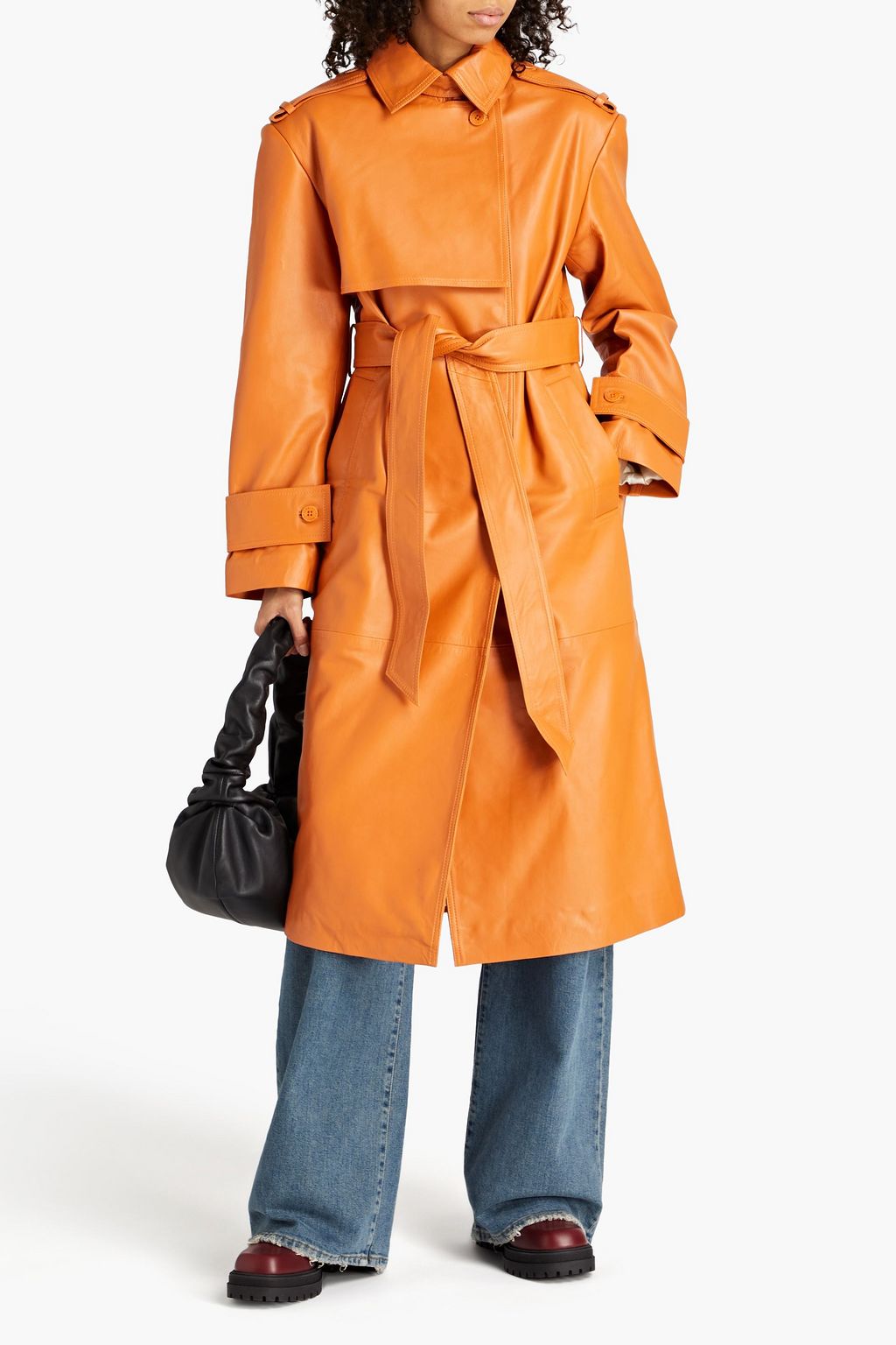 REMAIN BIRGER CHRISTENSEN Pisonia leather trench coat THE