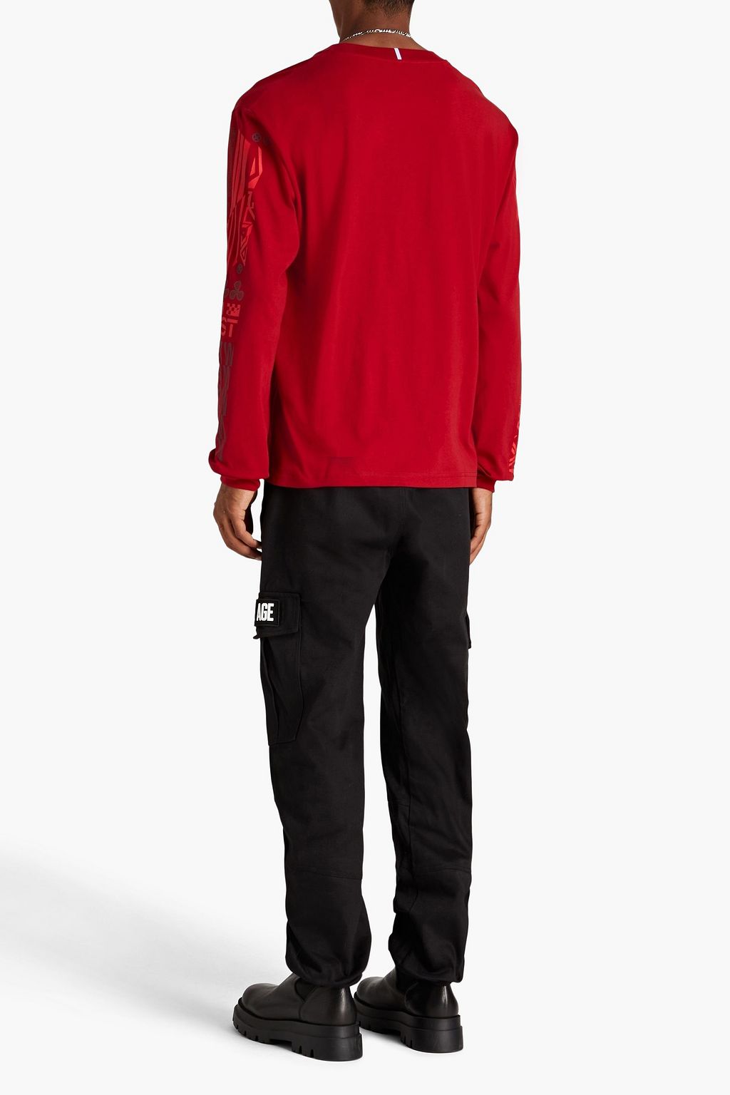 MCQ ALEXANDER MCQUEEN Cargohose aus Baumwolldrell mit Applikationen