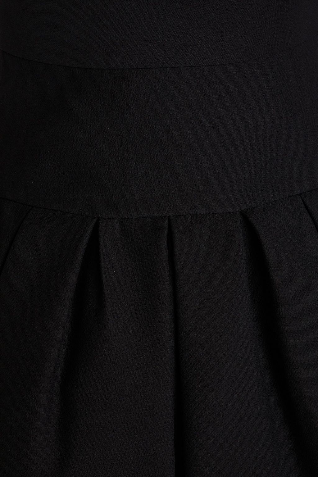 VALENTINO GARAVANI Flared wool and silk-blend crepe mini dress