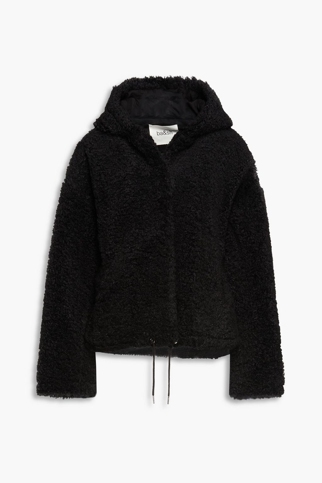 BA&SH Faux shearling hooded jacket | THE OUTNET